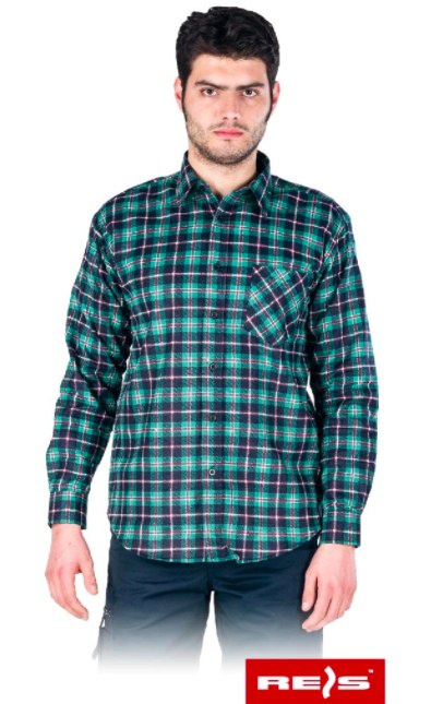 KOSZULA FLANELOWA OCHRONNA KF 100% BAWEŁNA REIS KOSZULA FLANELOWA OCHRONNA KF 100% BAWEŁNA REIS
