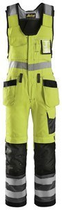 Snickers Workwear 0213 spodnie robocze ogrodniczki odblaskowe żółte Snickers Workwear 0213 spodnie robocze ogrodniczki odblaskowe żółte