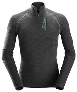 T-SHIRT ROBOCZY SNICKERS 9441 FlexiWork Merino - długi rękaw, BEZSZWOWY T-SHIRT ROBOCZY SNICKERS 9441 FlexiWork Merino - długi rękaw, BEZSZWOWY