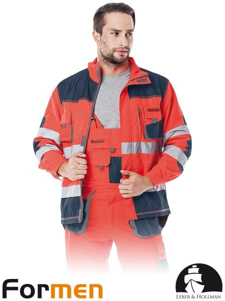 bluza robocza LH-FMNX-J Leber&Hollman czerwono-granatowo-szara bluza robocza LH-FMNX-J Leber&Hollman czerwono-granatowo-szara