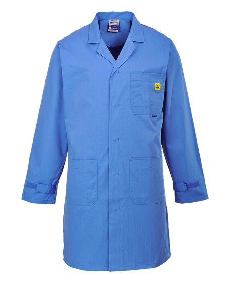 fartuch ESD AS10 Portwest niebieski fartuch ESD AS10 Portwest niebieski