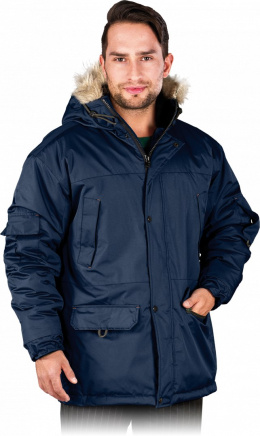 REIS GROHOL kurtka robocza ocieplana z kapturem z futerkiem