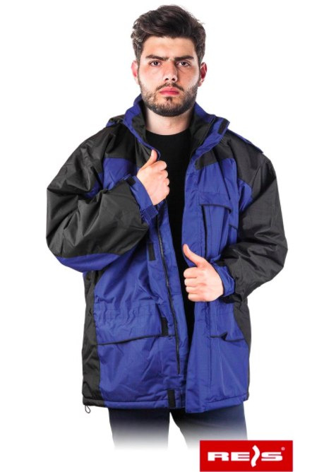 KURTKA ROBOCZA OCIEPLANA WIN-BLUE REIS TKANINA RIP-STOP NIEBIESKA WODOODPORNA KURTKA ROBOCZA OCIEPLANA WIN-BLUE REIS TKANINA RIP-STOP NIEBIESKA WODOODPORNA