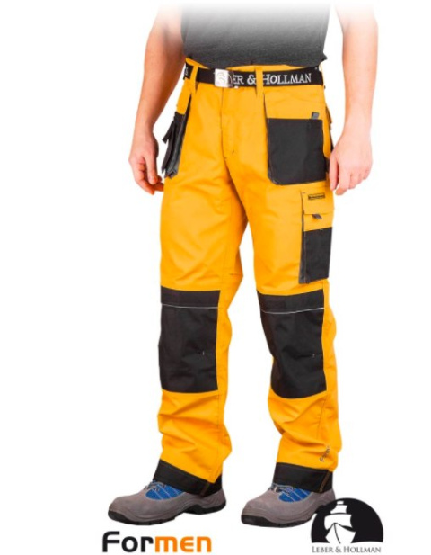 spodnie lh formen żółte budowlane