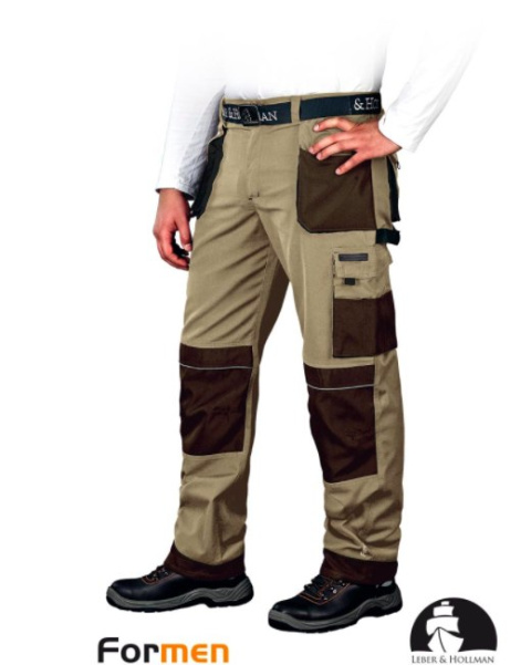 spodnie lh formen bezowe budowlane