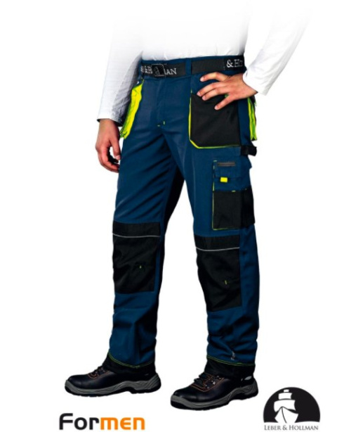 spodnie lh formen granatowe budowlane