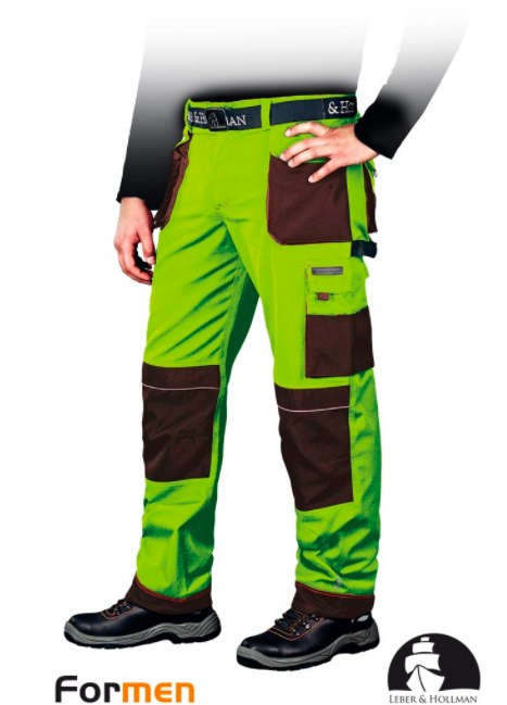spodnie lh formen limonkowe budowlane