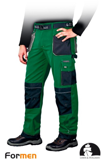 spodnie lh formen zielone budowlane