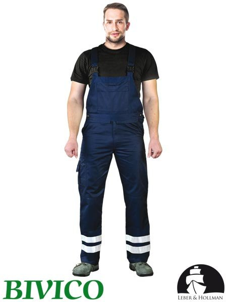 spodnie robocze ogrodniczki LH-BISTER_X Leber&Hollman granatowe spodnie robocze ogrodniczki LH-BISTER_X Leber&Hollman granatowe