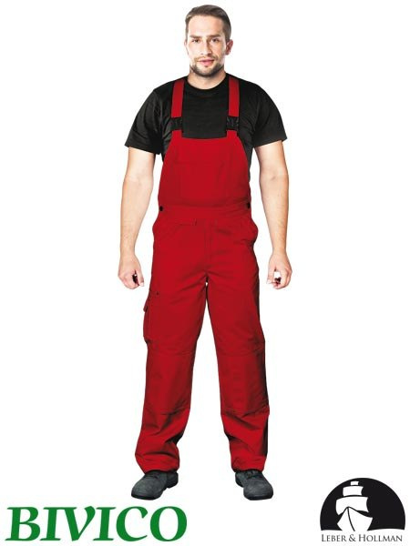 spodnie robocze ogrodniczki LH-BISTER Leber&Hollman czerwone spodnie robocze ogrodniczki LH-BISTER Leber&Hollman czerwone