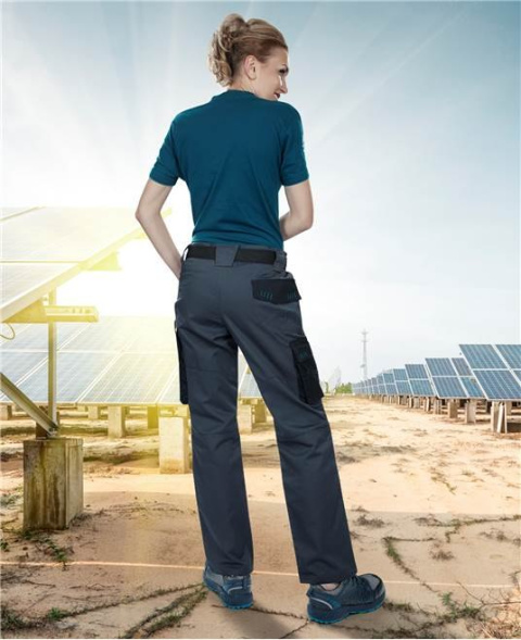 SPODNIE ROBOCZE DO PASA DAMSKIE 4TECH H9317 ARDON SZARO-CZARNE