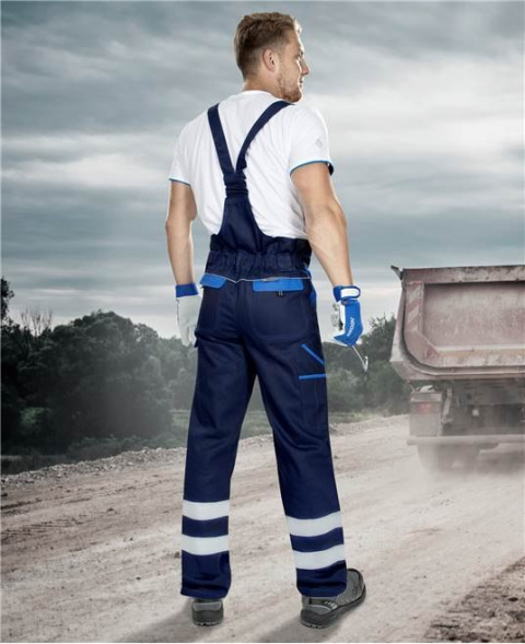 SPODNIE ROBOCZE OGRODNICZKI Z PASAMI ODBLASKOWYMI COOL TREND H8932 ARDON NIEBIESKIE SPODNIE ROBOCZE OGRODNICZKI Z PASAMI ODBLASKOWYMI COOL TREND H8932 ARDON NIEBIESKIE