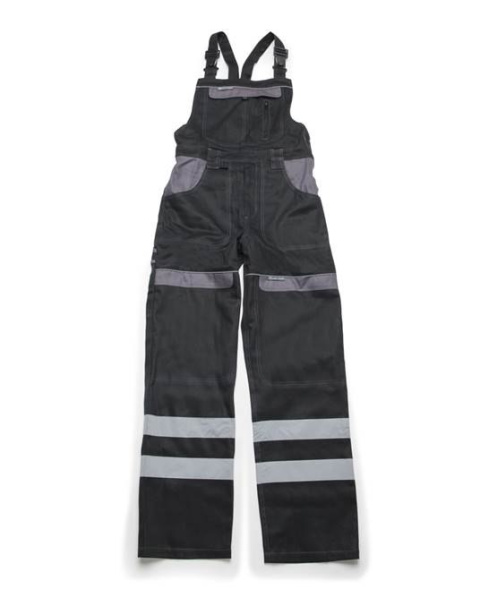 Ardon Cool Trend H8938 spodnie robocze ogrodniczki ochronne czarno-szare z pasami odblaskowymi Ardon Cool Trend H8938 spodnie robocze ogrodniczki ochronne czarno-szare z pasami odblaskowymi