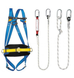 SZELKI BEZP. P 05, AMORTYZ. BEZP. ABM Z LINKĄ LB 101 + /2AZ 011 + LINKA BEZP. LB 100 + 2X AZ 011, + WOREK TRANSPORTOWY