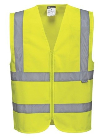 OSTRZEGAWCZA KAMIZELKA ROBOCZA ZAPINANA NA ZAMEK C375 PORTWEST 2 KOLORY OSTRZEGAWCZA KAMIZELKA ROBOCZA ZAPINANA NA ZAMEK C375 PORTWEST 2 KOLORY