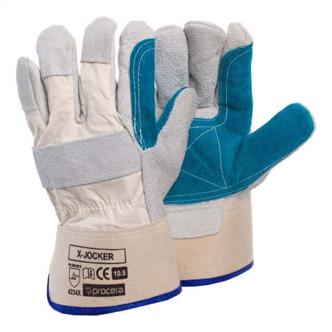 RĘKAWICE ROBOCZE WZMACNIANE SKÓRĄ X-JOCKER PROCERA