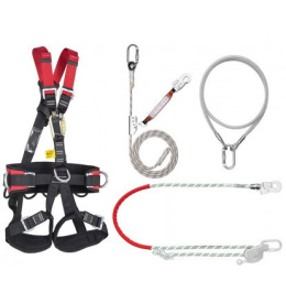 ZESTAW ASEKURACYJNY 10M  ROOFER PRO/10 Z SZELKAMI BEZPIECZEŃSTWA P 70 Z URZĄDZENIEM SAMOZACISKOWYM AC 060 + AZ 410 PROTEKT