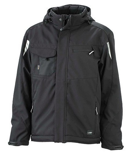 Kurtka robocza ocieplana Softshell Craft oddychająca wodoodporna czarna- odzież ochronna zimowa Kurtka robocza ocieplana Softshell Craft oddychająca wodoodporna czarna- odzież ochronna zimowa