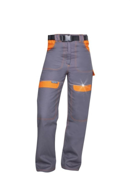 damskie spodnie robocze szare do pasa