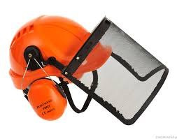 ZESTAW DO OCHRONY GŁOWY DLA PILARZY PW98 PORTWEST HEŁM OCHRONNY ABS OCHRONNIKI SŁUCHU WIZJERKA