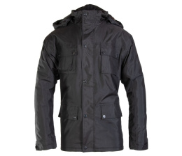 Polstar Benefit Al kurtka robocza ocieplana czarna męska z kapturem - odzież ochronna ocieplana