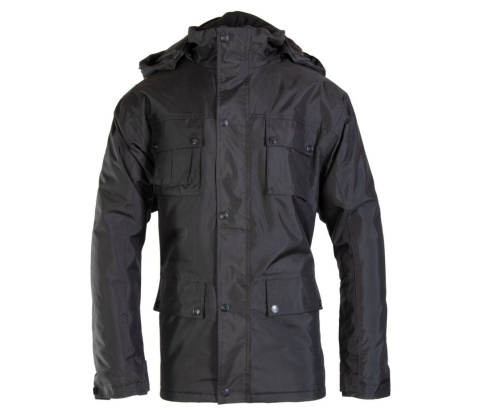 Polstar Benefit Al kurtka robocza ocieplana czarna męska z kapturem - odzież ochronna ocieplana Polstar Benefit Al kurtka robocza ocieplana czarna męska z kapturem - odzież ochronna ocieplana