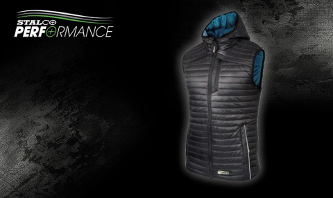 KAMIZELKA ROBOCZA Vest STALCO PIKOWANA LEKKA ELEMENTY ODBLASKOWE NOWOCZESNY DESIGN Z KAPTUREM KAMIZELKA ROBOCZA Vest STALCO PIKOWANA LEKKA ELEMENTY ODBLASKOWE NOWOCZESNY DESIGN Z KAPTUREM