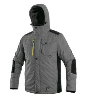 Canis CXS Baltimore kurtka robocza ocieplana z odpinanym kapturem szara Canis CXS Baltimore kurtka robocza ocieplana z odpinanym kapturem szara