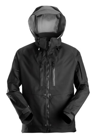 Snickers 1981 GORE-TEX shell FlexiWork z kapturem wodoodporna i przeciwdeszczowa  czarna z kapturem Snickers 1981 GORE-TEX shell FlexiWork z kapturem wodoodporna i przeciwdeszczowa  czarna z kapturem