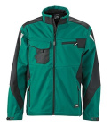 KURTKA ROBOCZA SOFTSHELL WORKWEAR ODDYCHAJĄCA WODOODPORNA ZIELONA