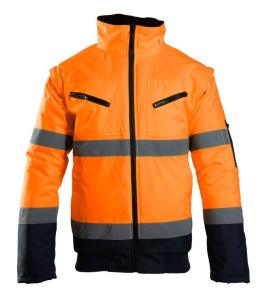 Polstar Benefit HI-VI Bomber 2w1 kurtka robocza ocieplana - odzież ochronna ostrzegawcza