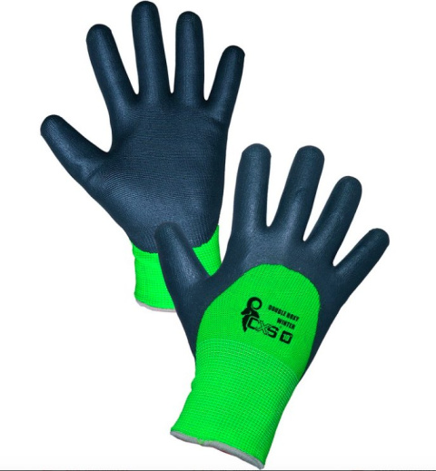 CXS CANIS ROXY DOUBLE WINTER rękawice robocze ocieplane powlekane spienionym nitrylem pianką nitrylową CXS CANIS ROXY DOUBLE WINTER rękawice robocze ocieplane powlekane spienionym nitrylem pianką nitrylową