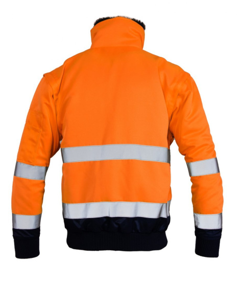 KURTKA ROBOCZA OSTRZEGAWCZA BENEFIT HI-VI BOMBER 3W1 WSTAWKA KOLOR KAT. II KLASA 3 POLSTAR POMARAŃCZOWA KURTKA ROBOCZA OSTRZEGAWCZA BENEFIT HI-VI BOMBER 3W1 WSTAWKA KOLOR KAT. II KLASA 3 POLSTAR POMARAŃCZOWA