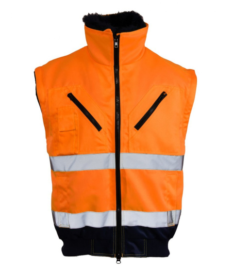 KURTKA ROBOCZA OSTRZEGAWCZA BENEFIT HI-VI BOMBER 3W1 WSTAWKA KOLOR KAT. II KLASA 3 POLSTAR POMARAŃCZOWA KURTKA ROBOCZA OSTRZEGAWCZA BENEFIT HI-VI BOMBER 3W1 WSTAWKA KOLOR KAT. II KLASA 3 POLSTAR POMARAŃCZOWA