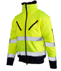 KURTKA ROBOCZA OSTRZEGAWCZA BENEFIT HI-VI BOMBER 3W1 WSTAWKA KOLOR KAT. II KLASA 3 POLSTAR ŻÓŁTA KURTKA ROBOCZA OSTRZEGAWCZA BENEFIT HI-VI BOMBER 3W1 WSTAWKA KOLOR KAT. II KLASA 3 POLSTAR ŻÓŁTA