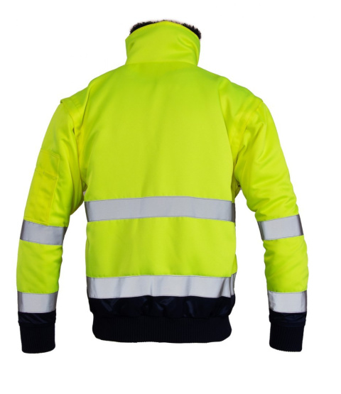 KURTKA ROBOCZA OSTRZEGAWCZA BENEFIT HI-VI BOMBER 3W1 WSTAWKA KOLOR KAT. II KLASA 3 POLSTAR ŻÓŁTA KURTKA ROBOCZA OSTRZEGAWCZA BENEFIT HI-VI BOMBER 3W1 WSTAWKA KOLOR KAT. II KLASA 3 POLSTAR ŻÓŁTA
