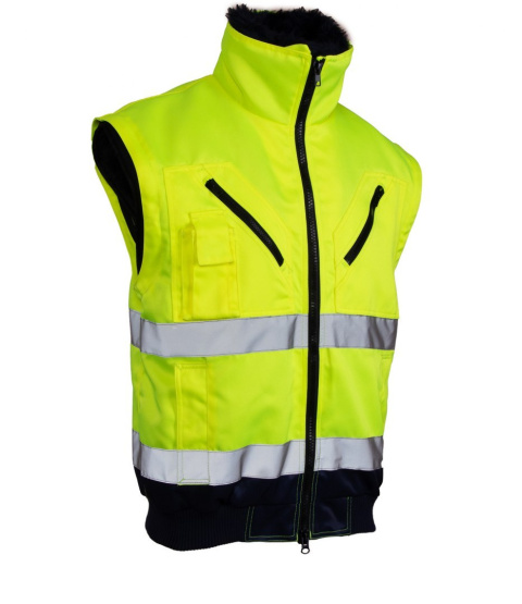 KURTKA ROBOCZA OSTRZEGAWCZA BENEFIT HI-VI BOMBER 3W1 WSTAWKA KOLOR KAT. II KLASA 3 POLSTAR ŻÓŁTA KURTKA ROBOCZA OSTRZEGAWCZA BENEFIT HI-VI BOMBER 3W1 WSTAWKA KOLOR KAT. II KLASA 3 POLSTAR ŻÓŁTA