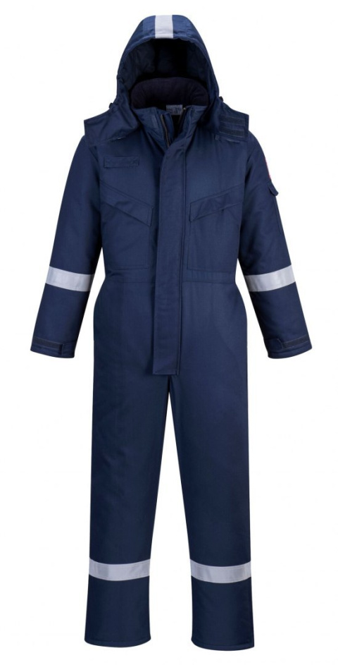 KOMBINEZON OCIEPLANY TRUDNOPALNY ANTYELEKTROSTATYCZNY FR53 PORTWEST GRANATOWY KOMBINEZON OCIEPLANY TRUDNOPALNY ANTYELEKTROSTATYCZNY FR53 PORTWEST GRANATOWY