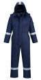 KOMBINEZON OCIEPLANY TRUDNOPALNY ANTYELEKTROSTATYCZNY FR53 PORTWEST GRANATOWY