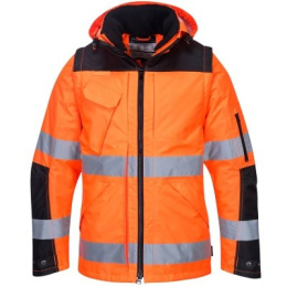 KURTKA OCHRONNA OCIEPLANA OSTRZEGAWCZA PORTWEST C469 3W1