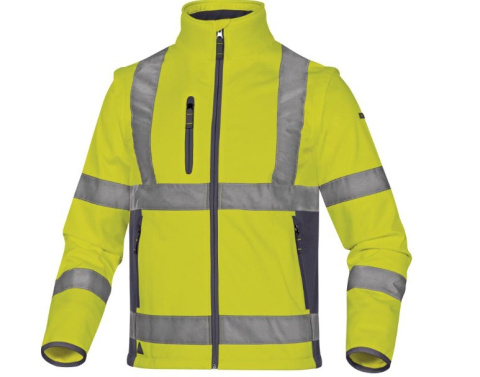 KURTKA ROBOCZA 2W1 MOONLIGHT2 DELTA PLUS ODBLASKOWA ODDYCHAJĄCA Z TKANINY SOFTSHELL ŻÓŁTA KURTKA ROBOCZA 2W1 MOONLIGHT2 DELTA PLUS ODBLASKOWA ODDYCHAJĄCA Z TKANINY SOFTSHELL ŻÓŁTA