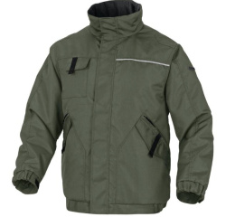 ZIELONA KURTKA ROBOCZA OCIEPLANA NORTHWOOD2 DELTA PLUS WIATROODPORNA WIATRÓWKA