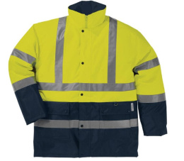 ÓŁTA KURTKA ROBOCZA OCIEPLANA ODBLASKOWA STRADA2 DELTA PLUSŻ