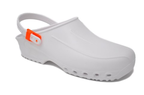 białe Buty Julex X-BLUE lekkie klapki obuwie zawodowe