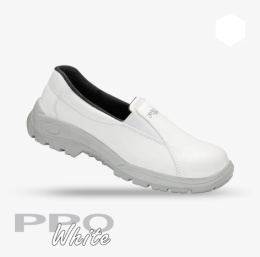 PPO Strzelce Opolskie 202 S3 półbuty robocze białe mokasyny