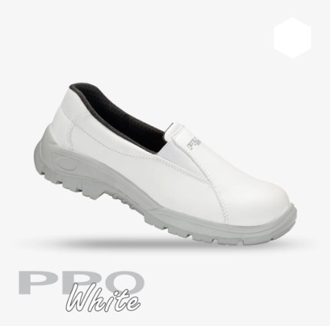 PPO Strzelce Opolskie 202 S3 półbuty robocze białe mokasyny PPO Strzelce Opolskie 202 S3 półbuty robocze białe mokasyny