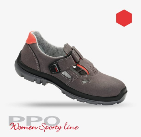 Buty robocze damskie PPO 551 S1P KOMPOZYT SZARE sandały robocze Buty robocze damskie PPO 551 S1P KOMPOZYT SZARE sandały robocze