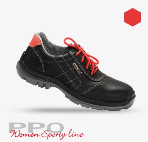 PPO 554 S3 buty robocze damskie skórzane półbuty kompozyt PPO 554 S3 buty robocze damskie skórzane półbuty kompozyt