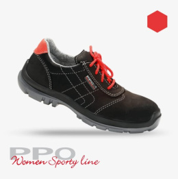 PPO 555 S1 buty robocze damskie skórzane półbuty kompozyt