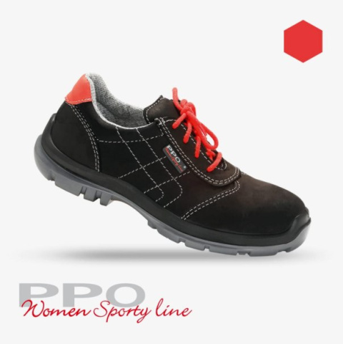 PPO 555 S1 buty robocze damskie skórzane półbuty kompozyt PPO 555 S1 buty robocze damskie skórzane półbuty kompozyt